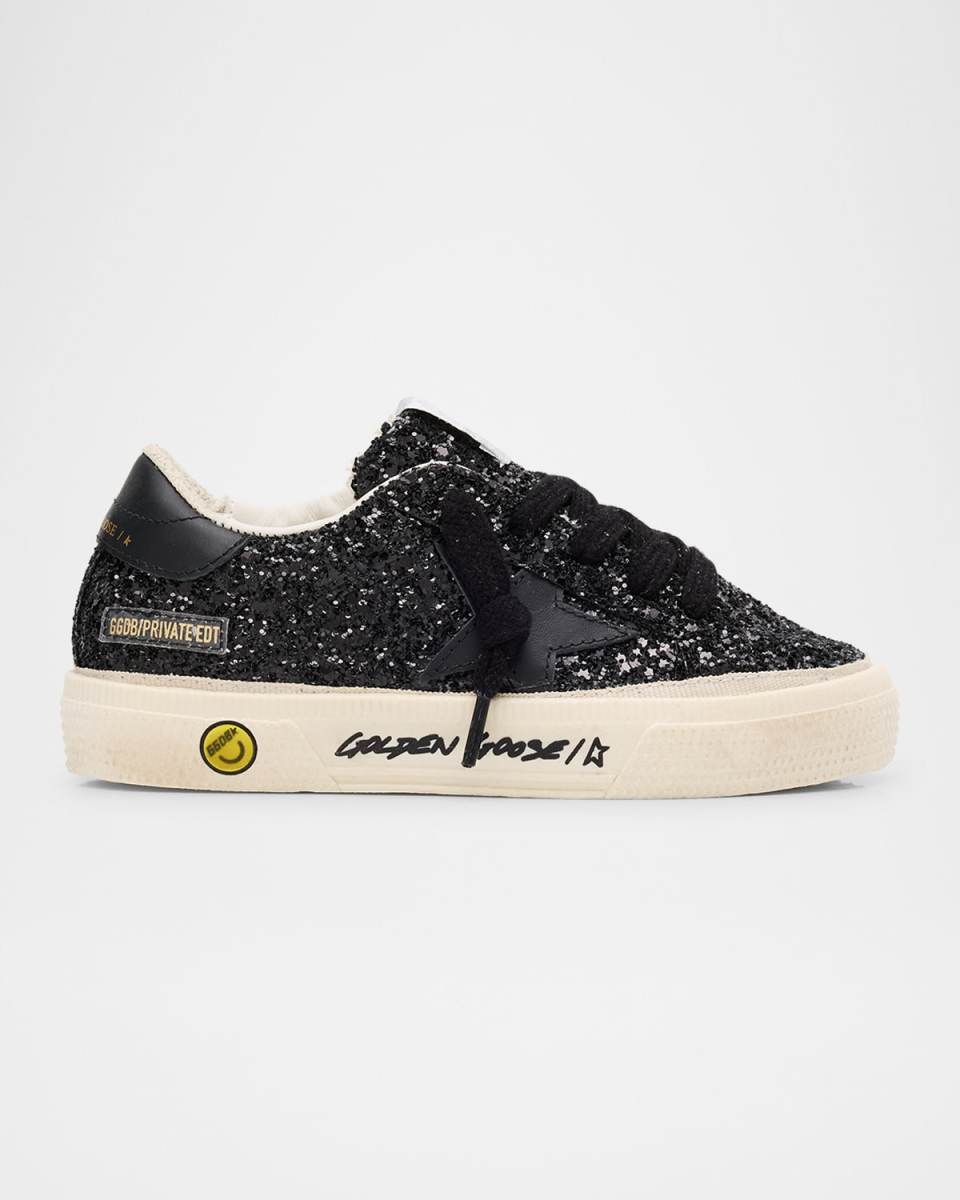 Girl's May Glitter Low Top Sneakers, Kids